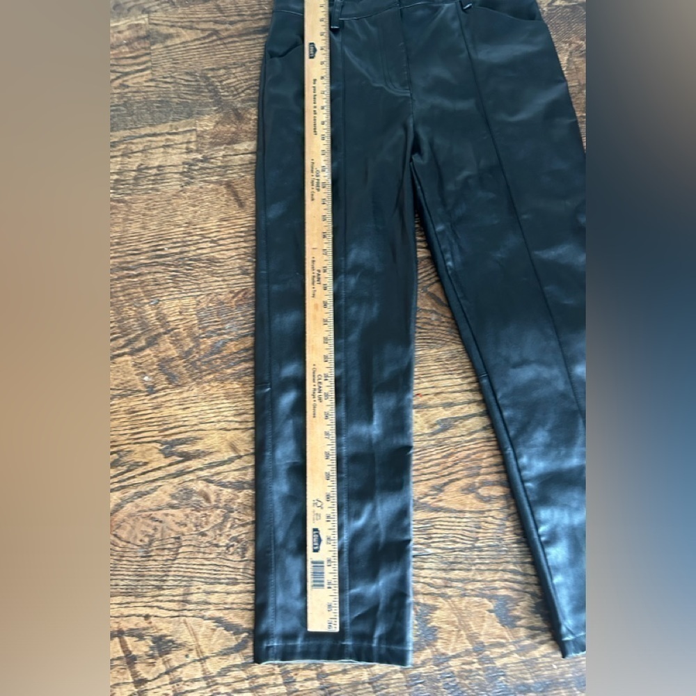 FORE Faux Leather Black Pants Size Large - Picture 6 of 8